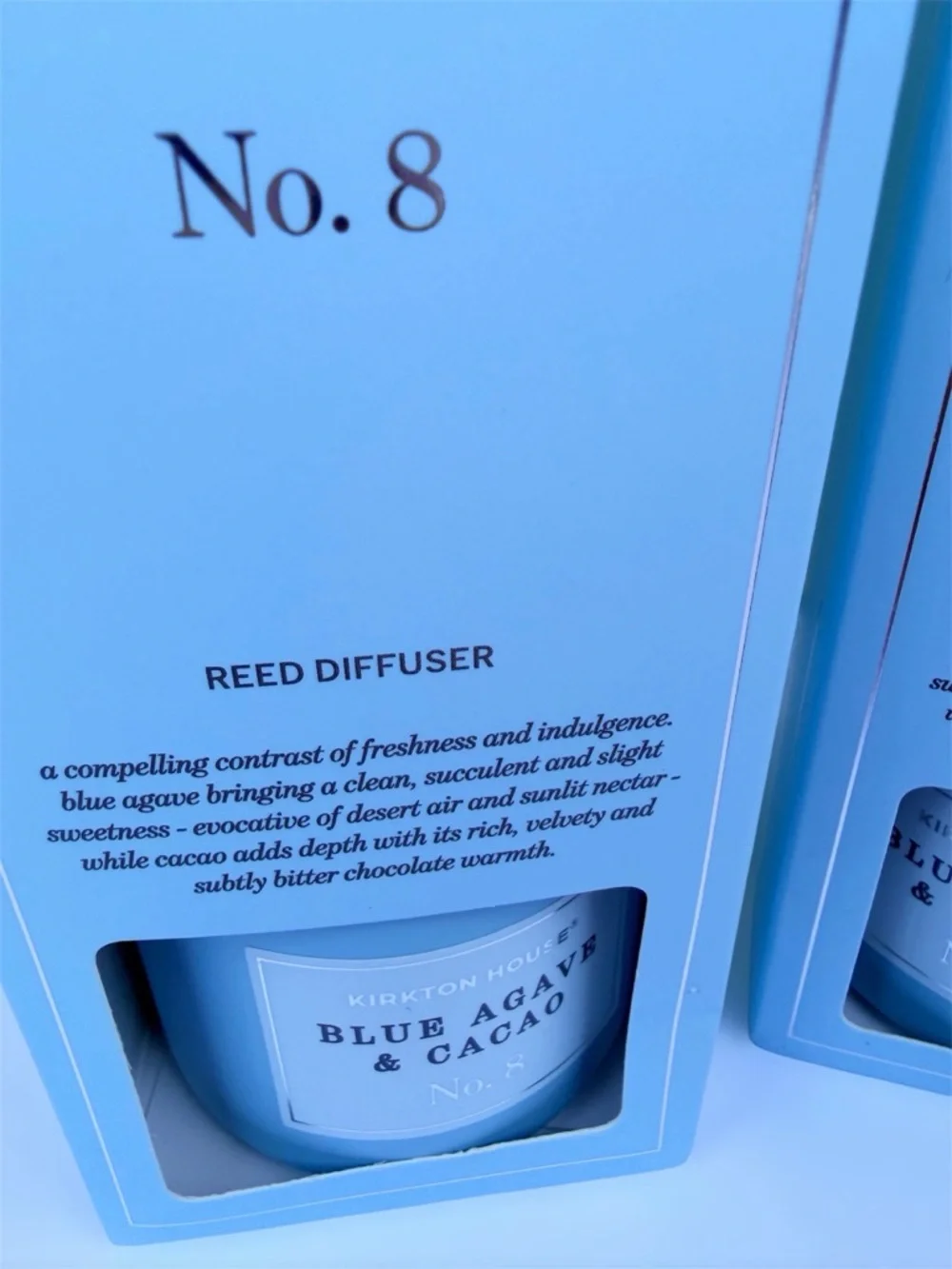 Kirkton House Blue Agave & Cacao Reed Diffuser Set of 2